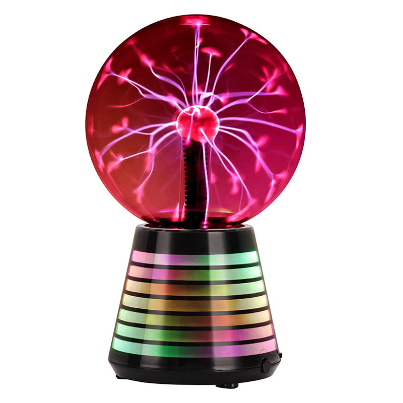 6 -дюймовый плазменный шар с красным светом с основой RGB