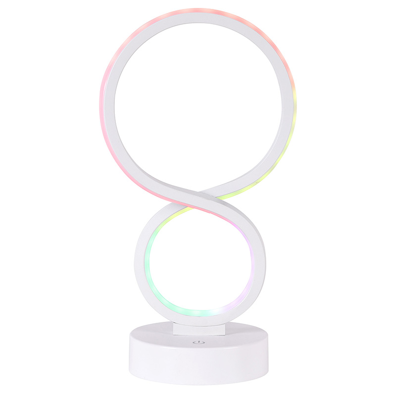 Светодиодная настольная лампа RGB с 8 абажурами