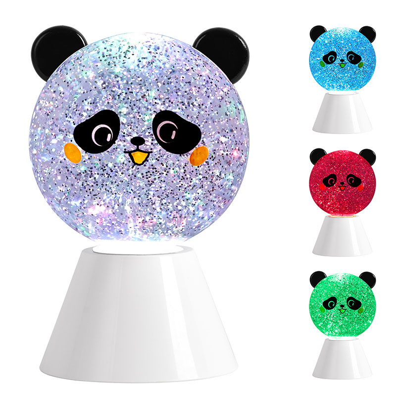 Ночная лампа RGB Panda с блестками